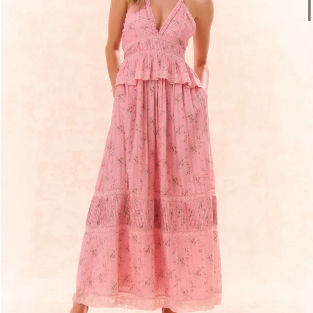 LoveShackFancy Avice Halter Dress Pink Dusk
Dress XS NWT